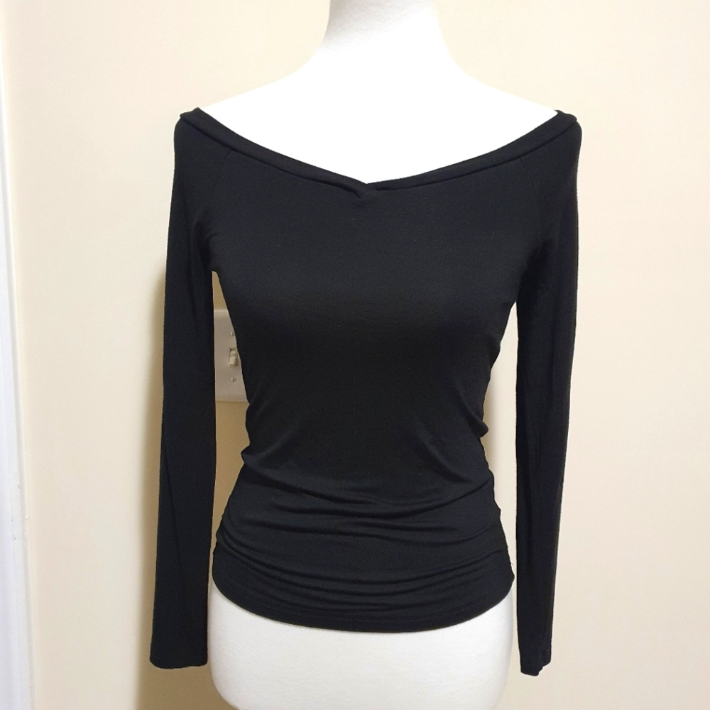 Solid form-fitting off the shoulders top |shein | Size xs